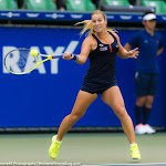 TOKYO, JAPAN - SEPTEMBER 24 :  Dominika Cibulkova in action at the 2015 Toray Pan Pacific Open WTA Premier tennis tournament