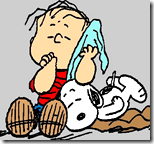 [Linus with blanket]