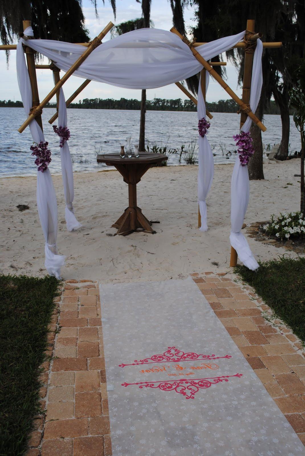 Wedding party pergolas, arbors