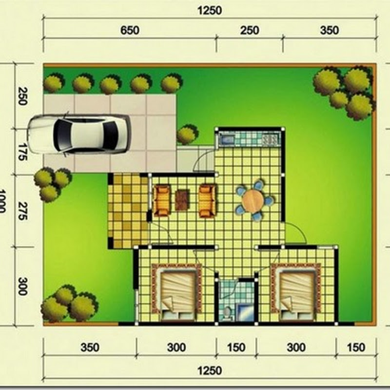 Desain Rumah Minimalis Type 45/125