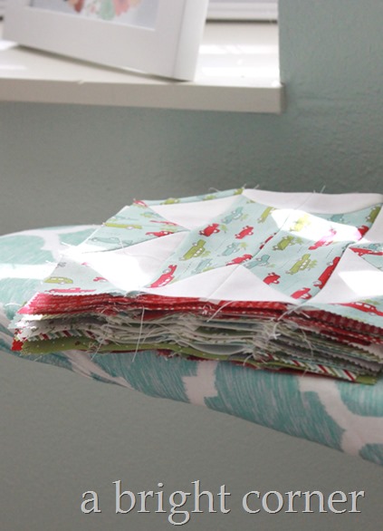 Chatterbox Christmas quilt using Holly's Tree Farm jelly roll