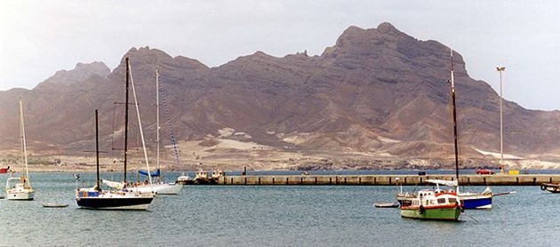 A view of Monte Cara from Mindelo, Cape Verde