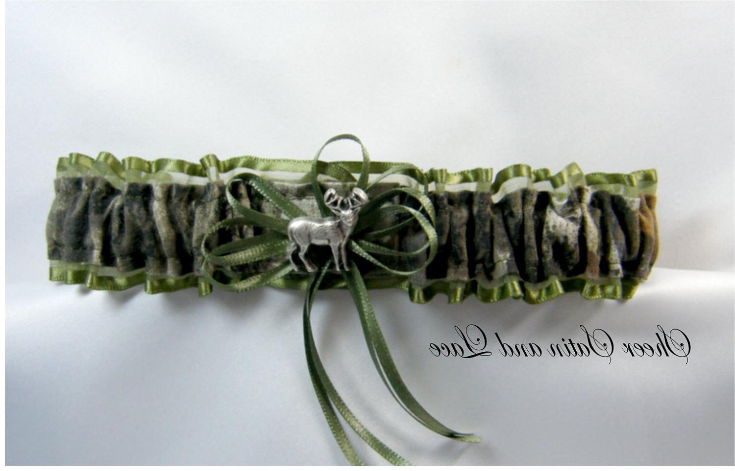 wedding garters Deer Camo