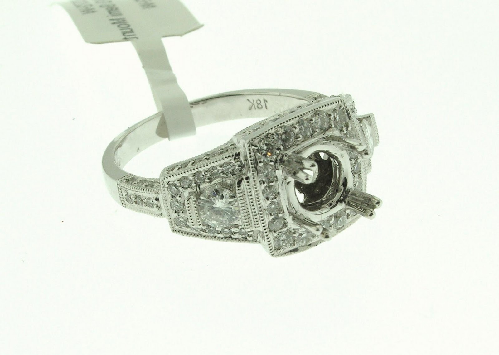 18 K White Gold & .85 Ct