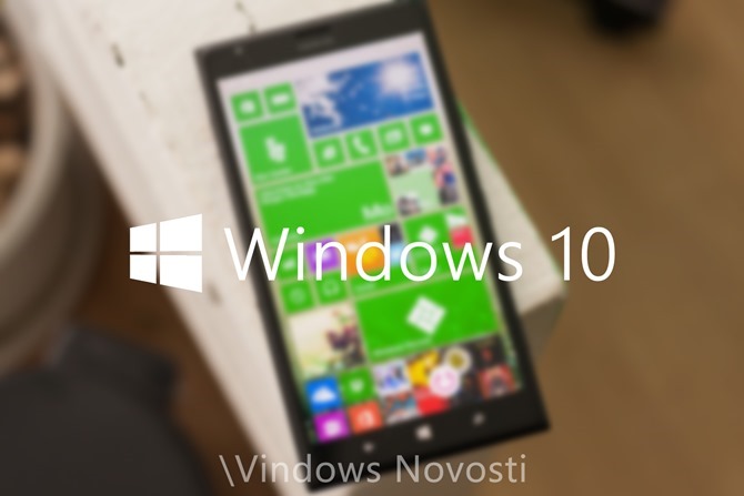 Windows 10 telefon WN blured