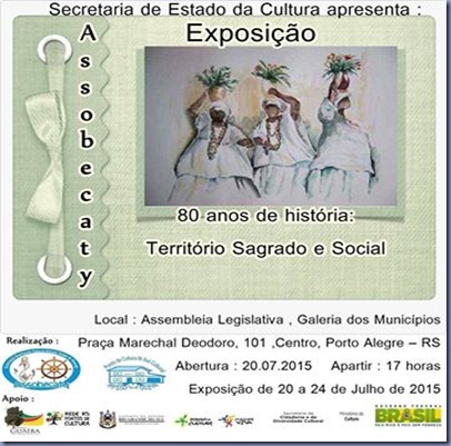 Exposição ASSOBECATY 80 Anos; Território Sagrado e Social