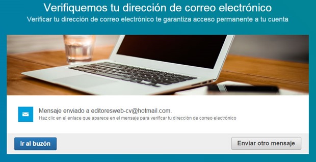 Confirmación de envío de correo