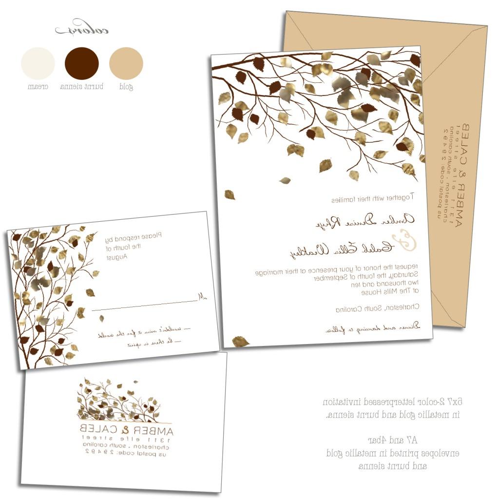 tree branch wedding invitation