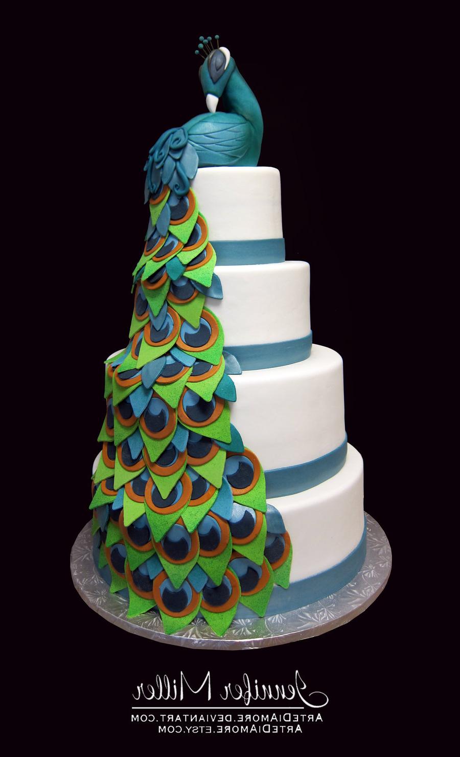 Peacock Wedding Cake by