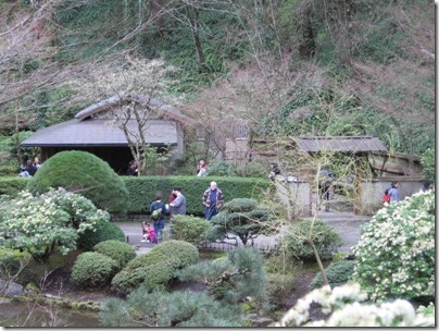 IMG_2619 View of the Tea House at the Portland Japanese Garden at Washington Park in Portland, Oregon on February 27, 2010