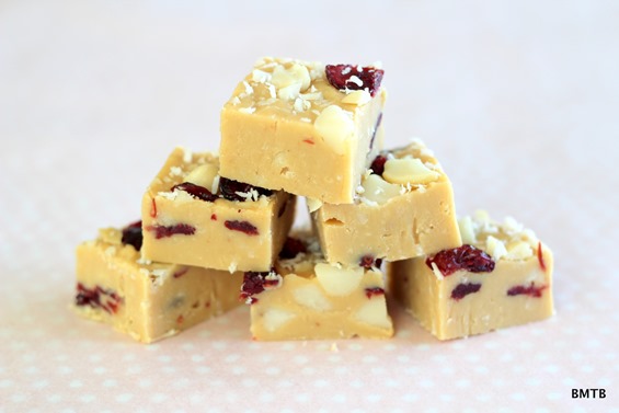CocoNut Cranberry Fudge recipe by Baking Makes Things Better