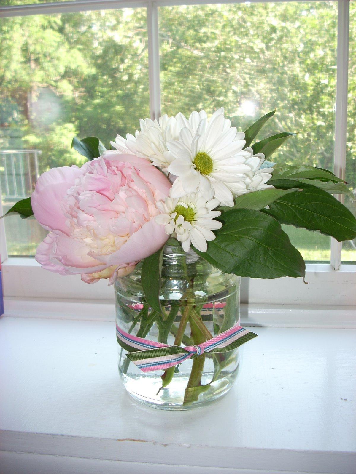 I picked up these pink peonies