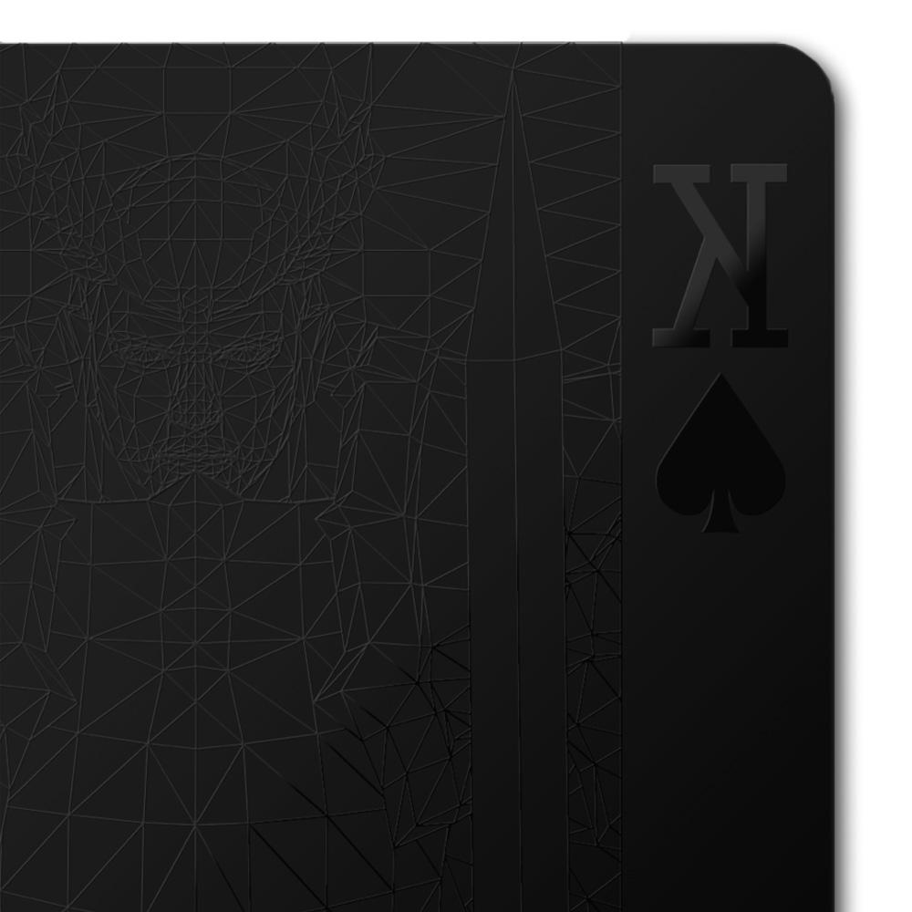 The playing cards with design