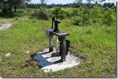 Well with hand pump