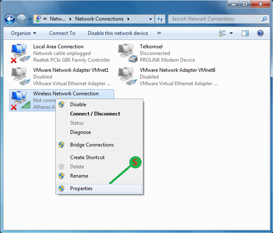 Cara Membuat W-LAN Di Windows 7