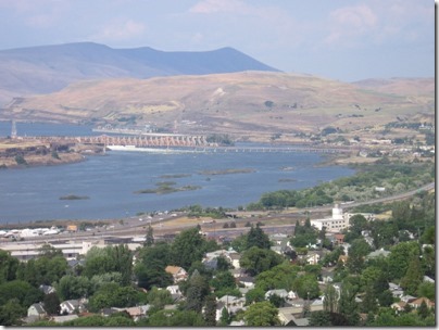 IMG_6541 View of The Dalles Bridge & The Dalles Dam from the Kelly View Point in The Dalles, Oregon on June 10, 2009
