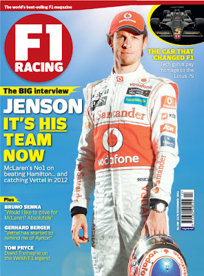 Дженсон Баттон на обложке декабрьского F1 Racing 2011
