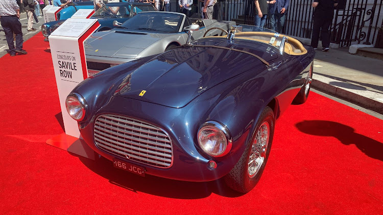 The beautiful Ferrari 166MM was hosted by Gieves & Hawkes.