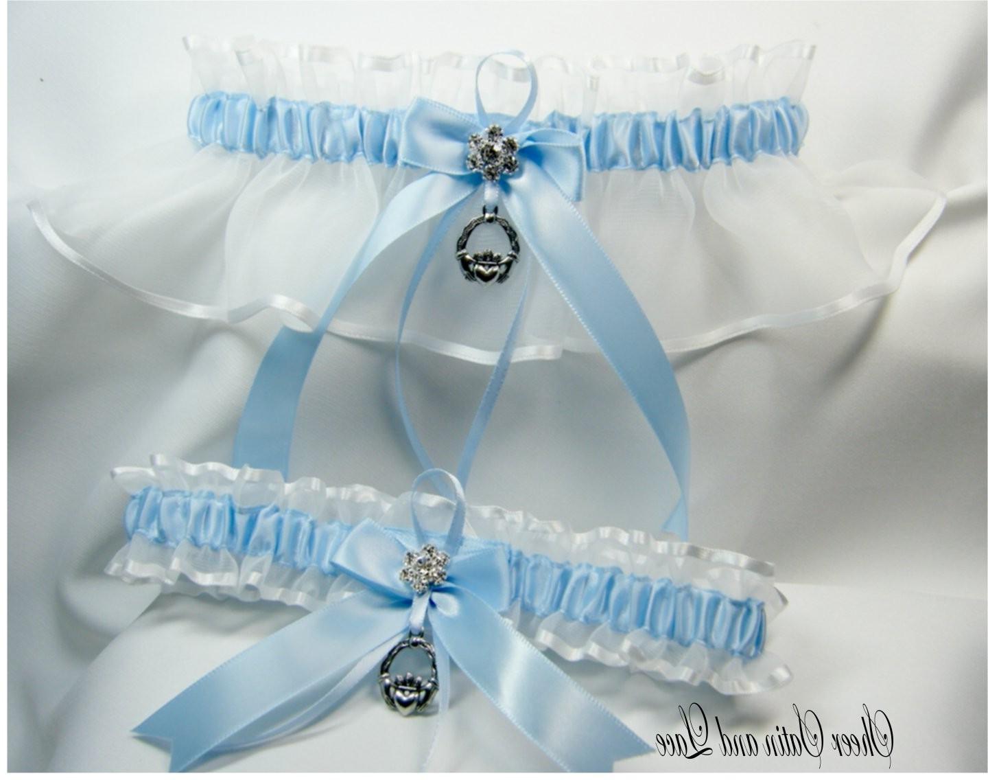 BLUE IRISH Wedding garters