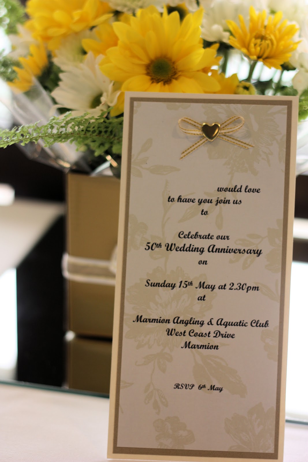 golden wedding invitations