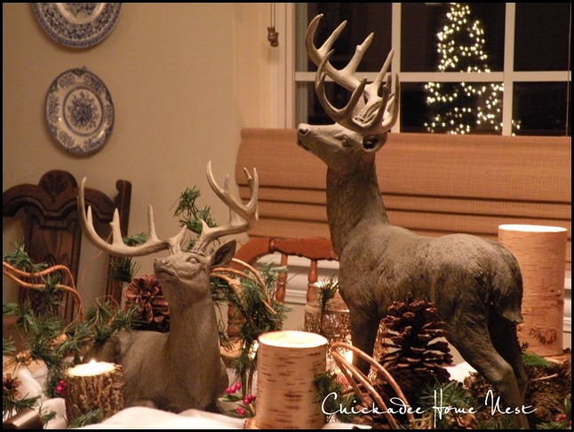 Deer, Stag centerpiece at Chickadee Home Nest