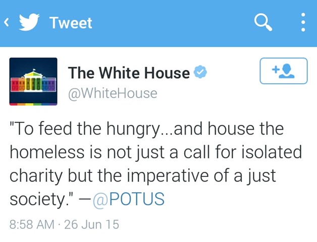 The White House tweet