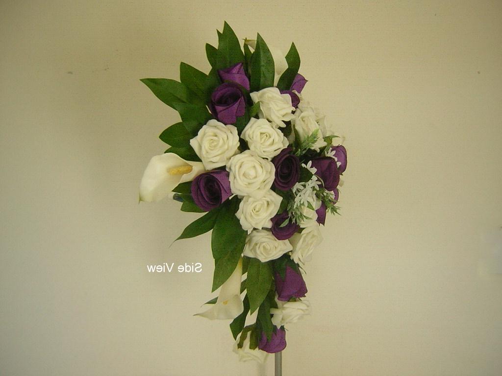 wedding bouquet in purple