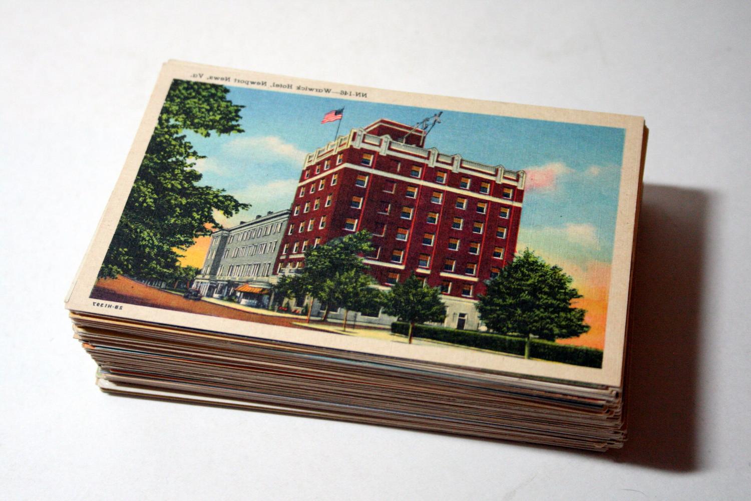 100 Vintage USA Postcards