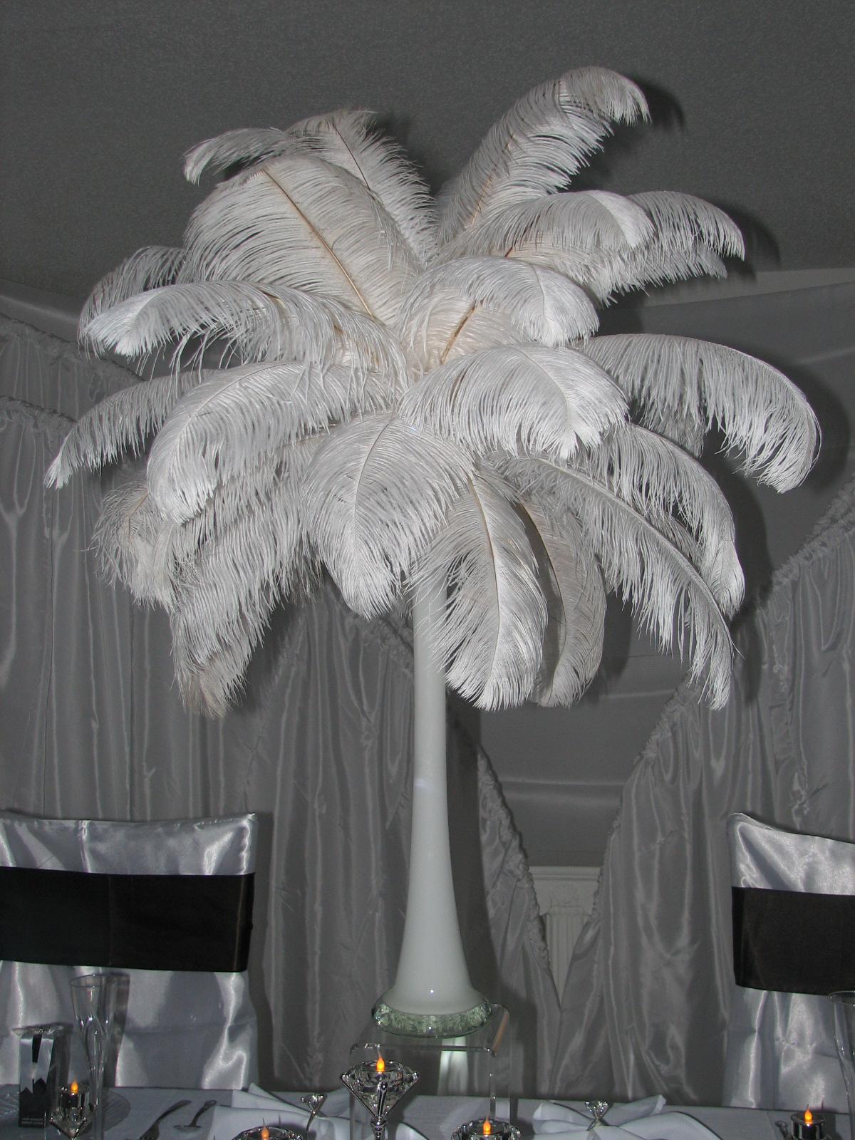 Ostrich Feather Centerpiece