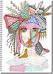 380 Zentangle Woman