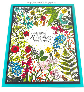 Linda Vich Creates: Botanical Sketch Birthday Card. The flowers and foliage of Tim Holtz's Botanical Sketch stamp are brought to life in this brightly watercolored card.