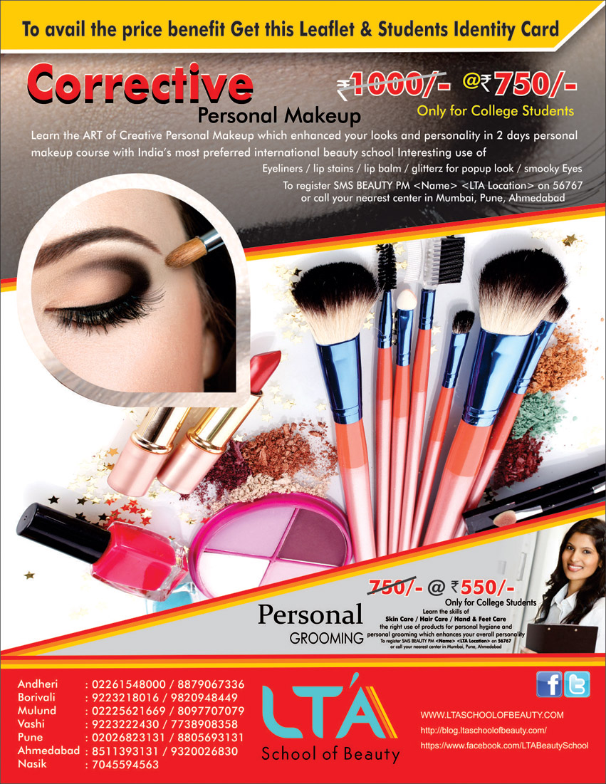 PERSONAL MAKEUP WORKSHOP @LTA - India