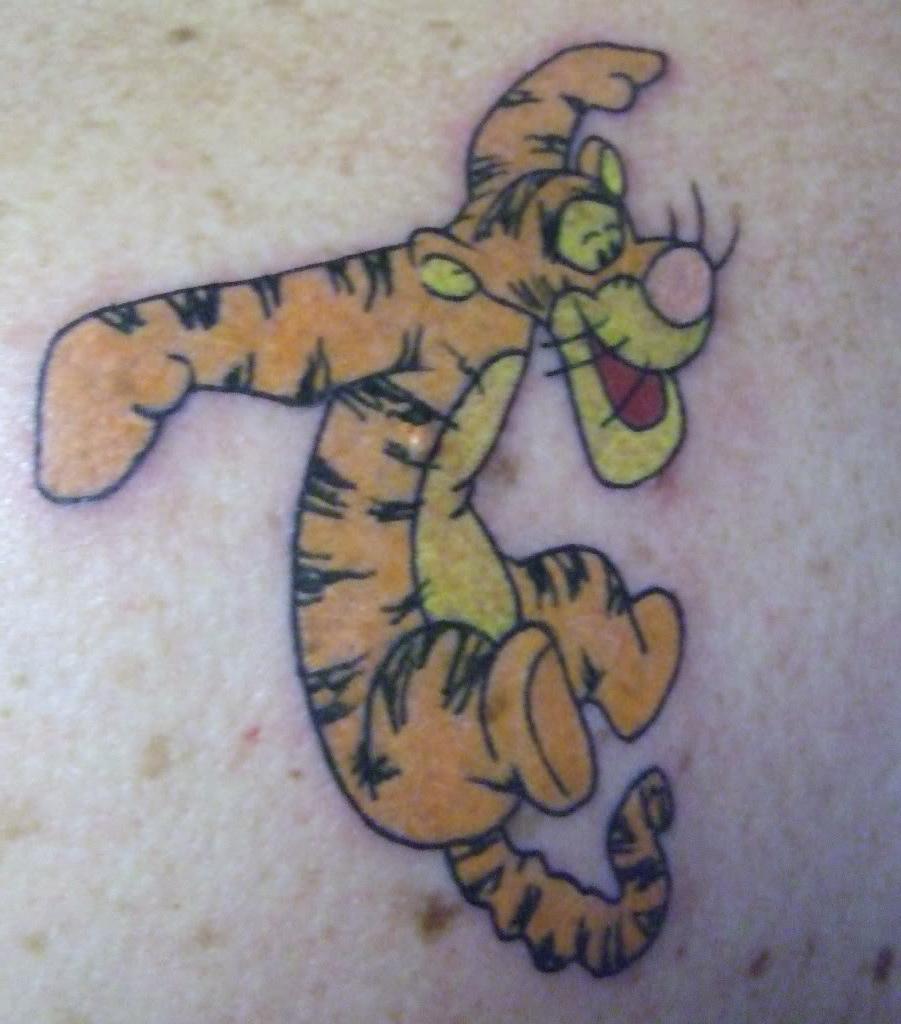 Here is the Tigger tattoo my