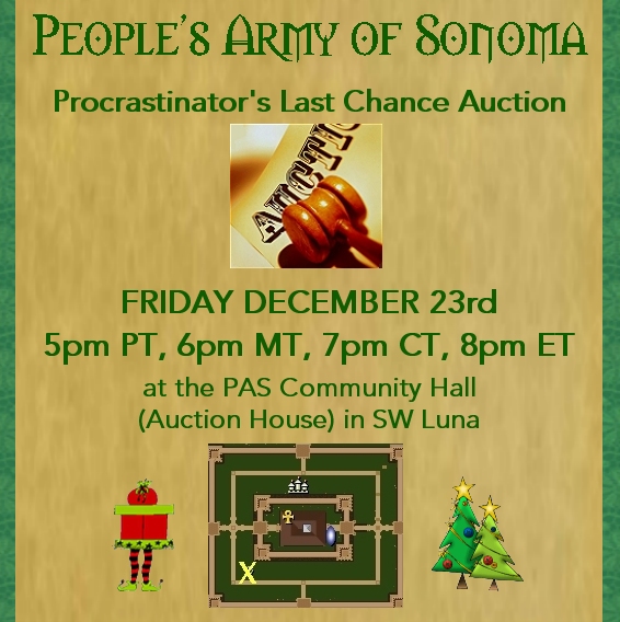 PAS Holiday Auction
