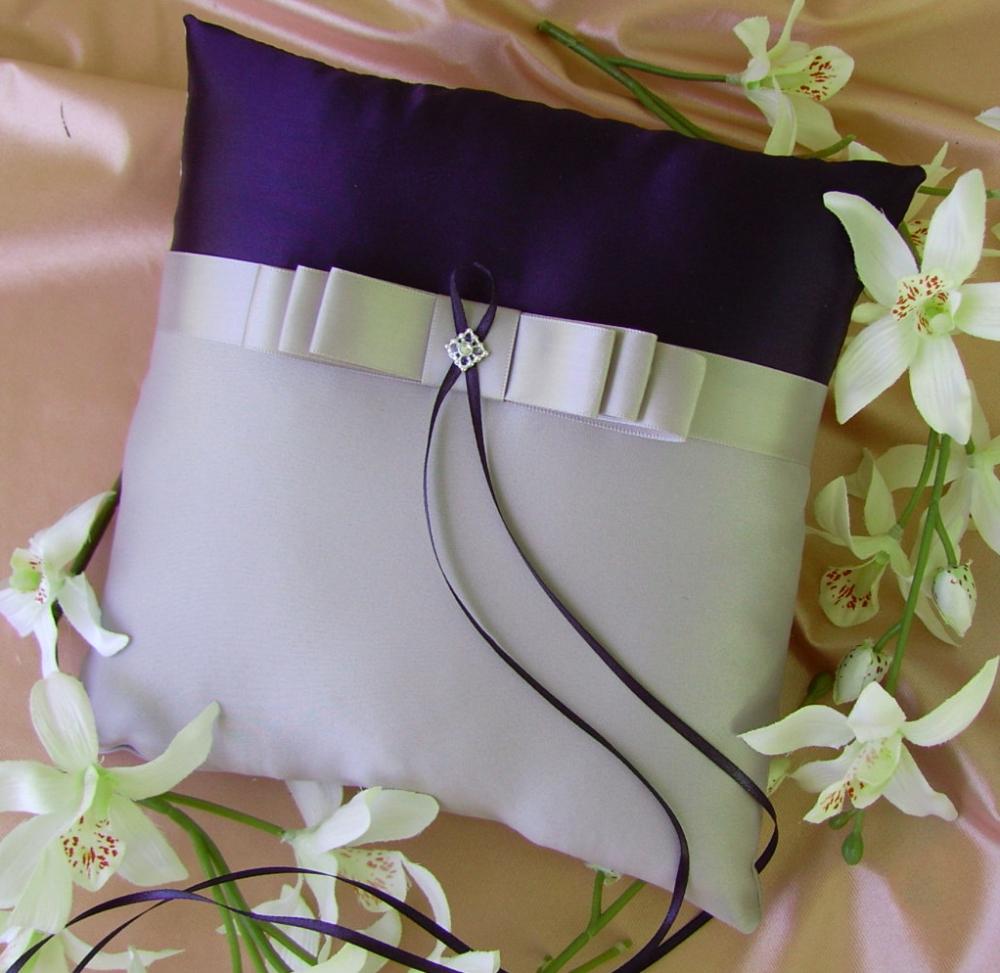 purple and grey wedding