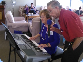 Diane Lyons accompanied with vocals by Michael Bramley