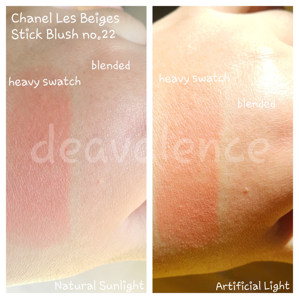 deavalence: Chanel Les Beiges Healthy Glow Sheer Colour Stick Blush no.22  Review and Swatch
