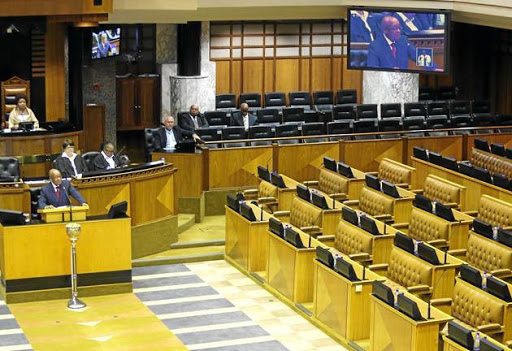 Opposition parties boycotted President Jacob Zuma's response to his budget debate in the National Assembly on 1 June 2017.