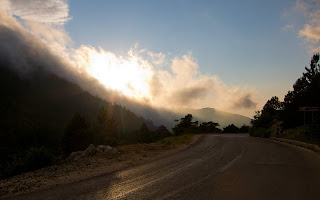 The road through Llogara Pass.