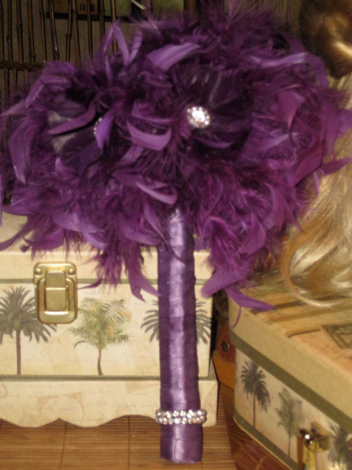 Feather Wedding Bouquet
