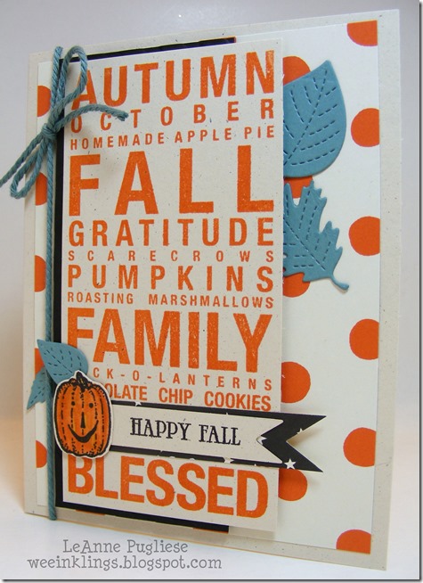 LeAnne Pugliese WeeInklings Happy Fall Close to My Heart Poster Tidings 2