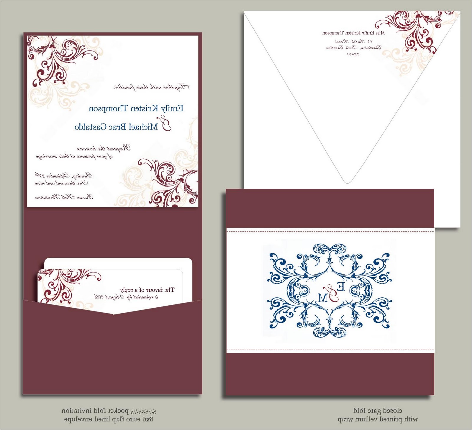 iron wedding invitation 2