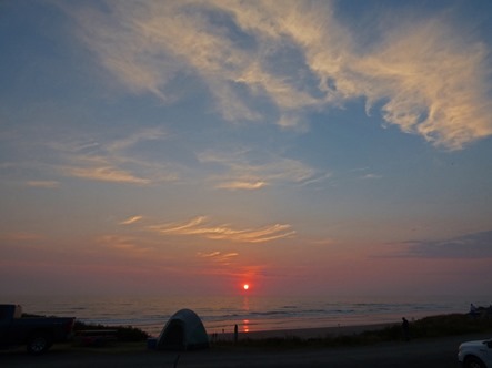 Sunset, South Beach Campground, Olympic National Park