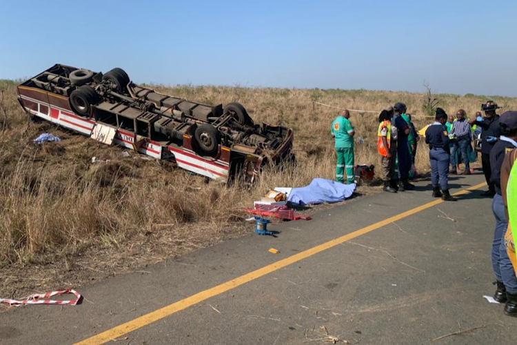 Six pupils died and at least 35 others were taken to hospital after a bus ferrying them from Mchitheki High School to Durban overturned on Tuesday.