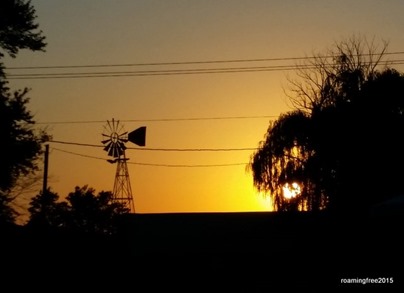 Amish country sunset