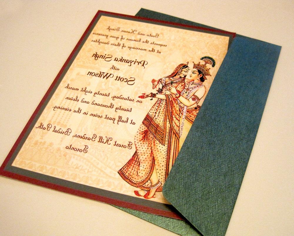 Eternal Wedding Invitation Suite- Deposit Listing. From withanindiantouch