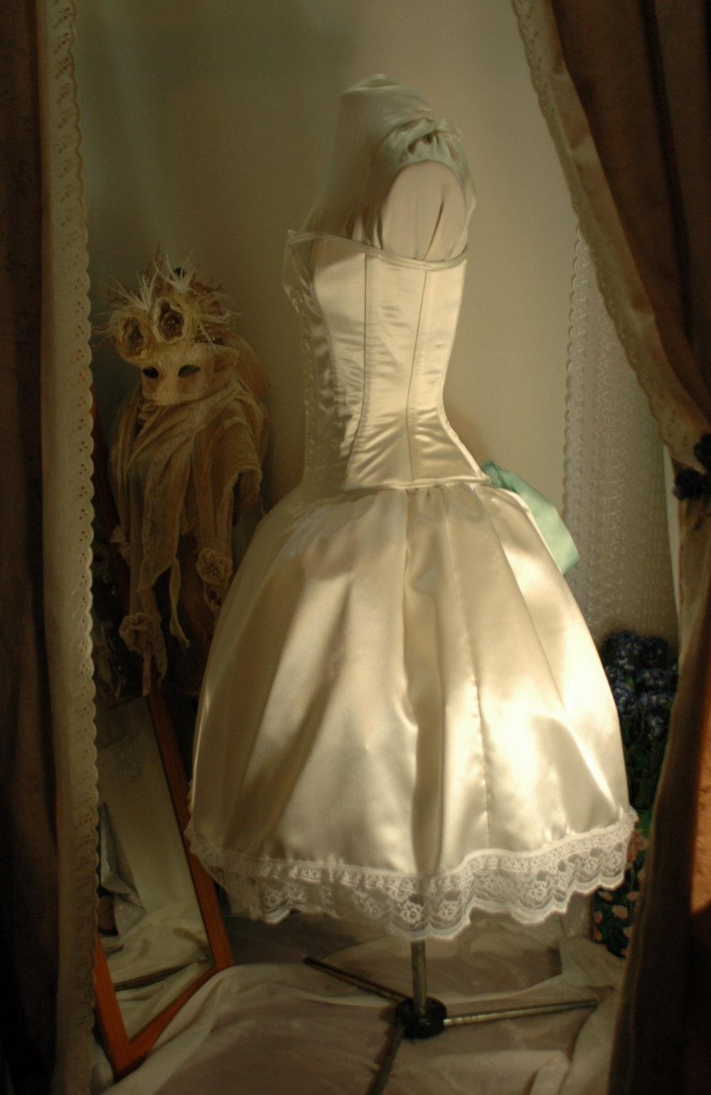 celtic corset wedding dress