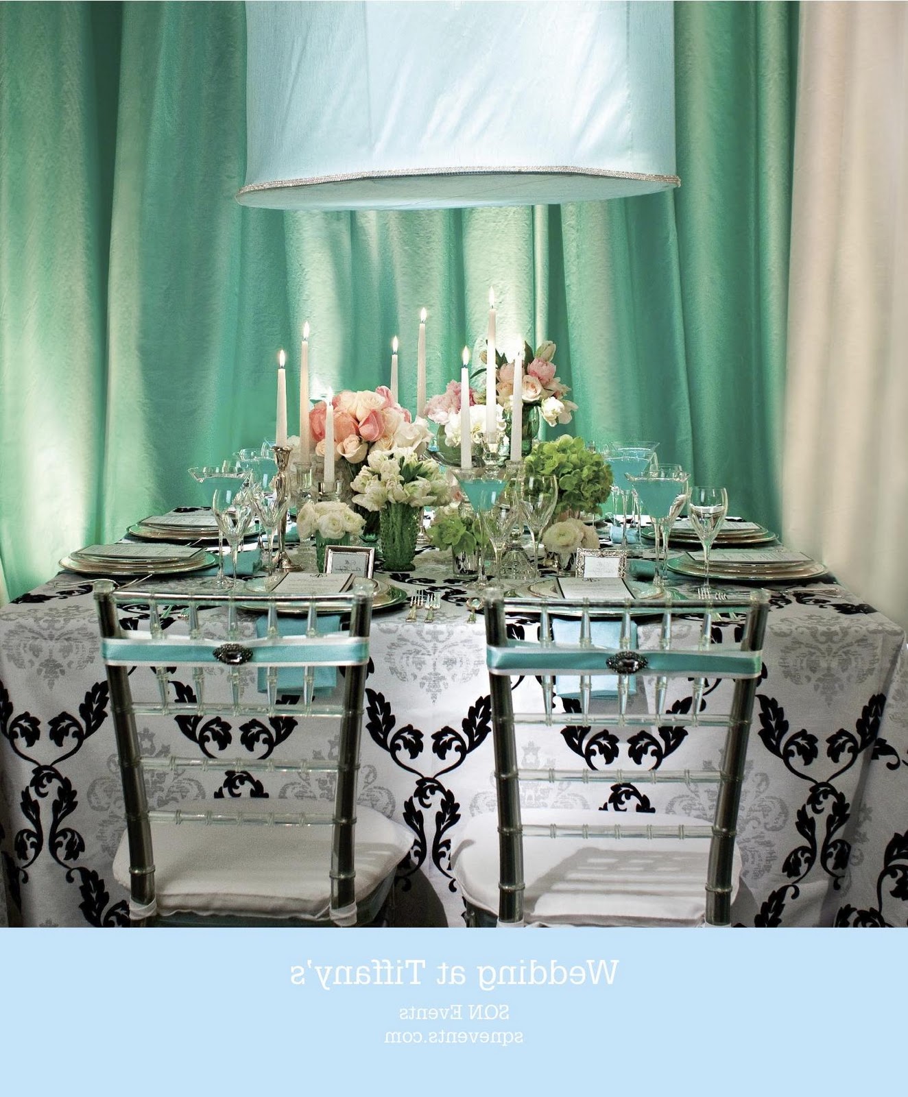 wedding at tiffanys damask