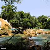 Cascatas Àgua Azul a caminho de Palenque, México