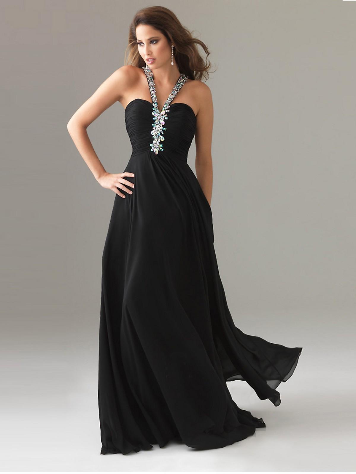 Captivating black backless